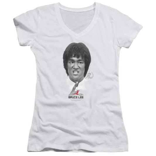 Bruce Lee - Self Help - Junior V-neck - White