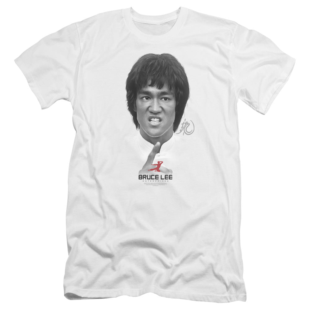 Bruce Lee - Self Help-premuim Canvas Adult Slim Fit 30/1 - White