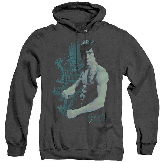 Bruce Lee - Feel - Adult Heather Hoodie - Black