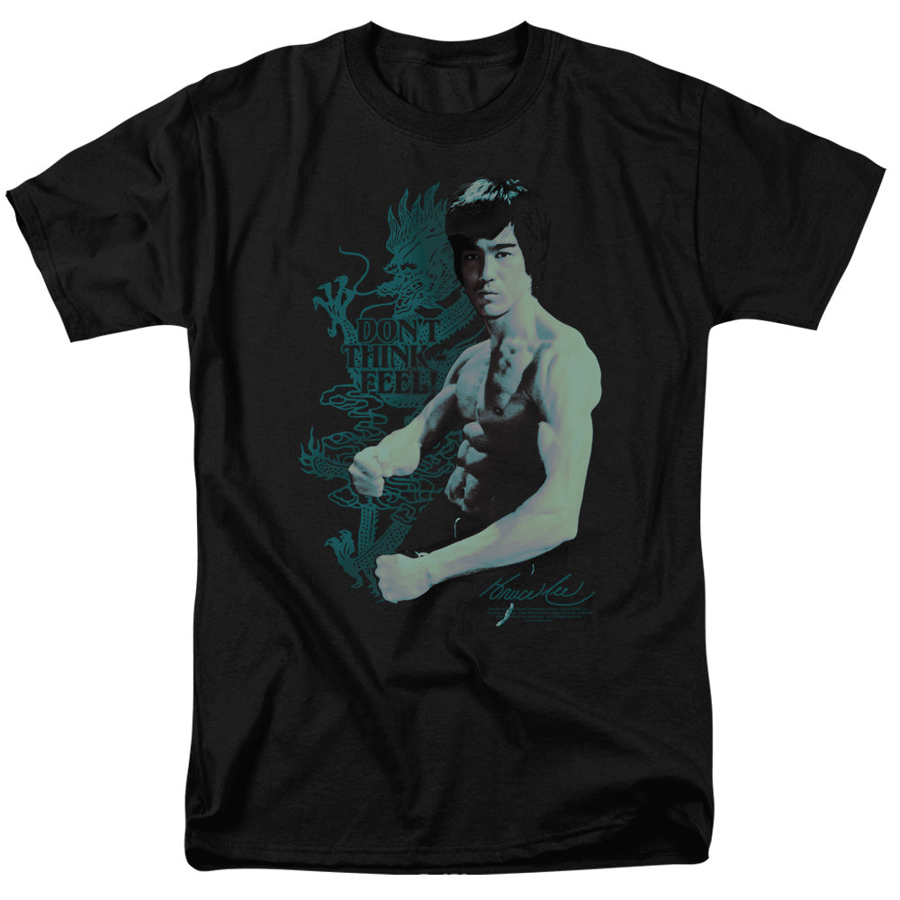 Bruce Lee - Feel - Short Sleeve Adult 18/1 - Black T-shirt