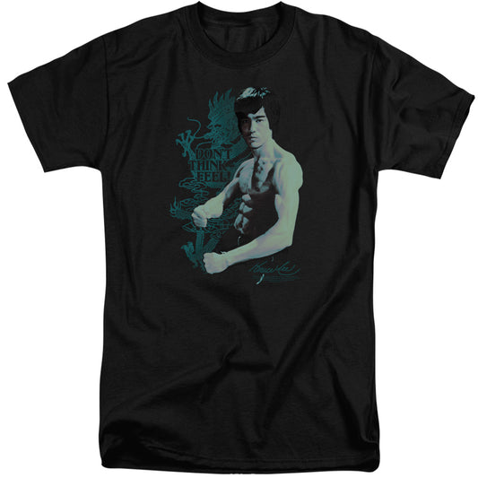 Bruce Lee - Feel - Short Sleeve Adult Tall - Black T-shirt