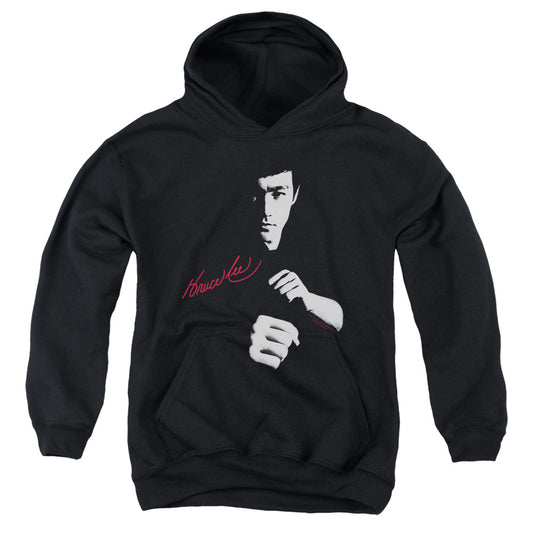 Bruce Lee - The Dragon Awaits - Youth Pull-over Hoodie - Black