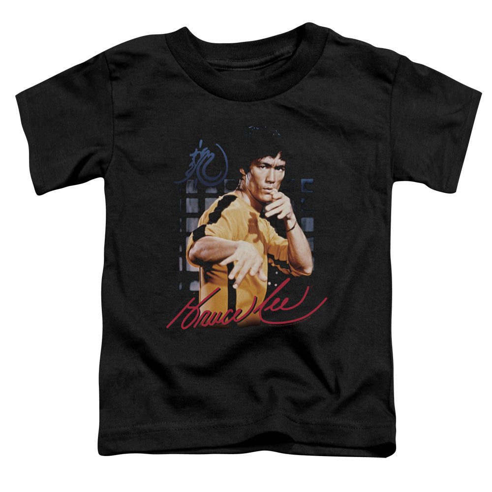 Bruce Lee - Yellow Jumpsuit - Short Sleeve Toddler Tee - Black T-shirt