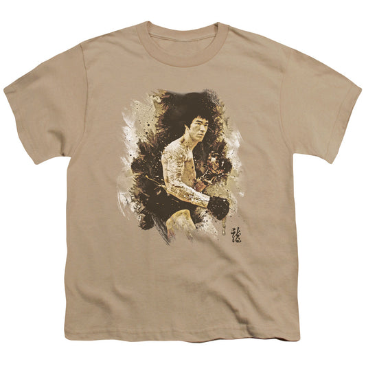 Bruce Lee - Intensity - Short Sleeve Youth 18/1 - Sand T-shirt