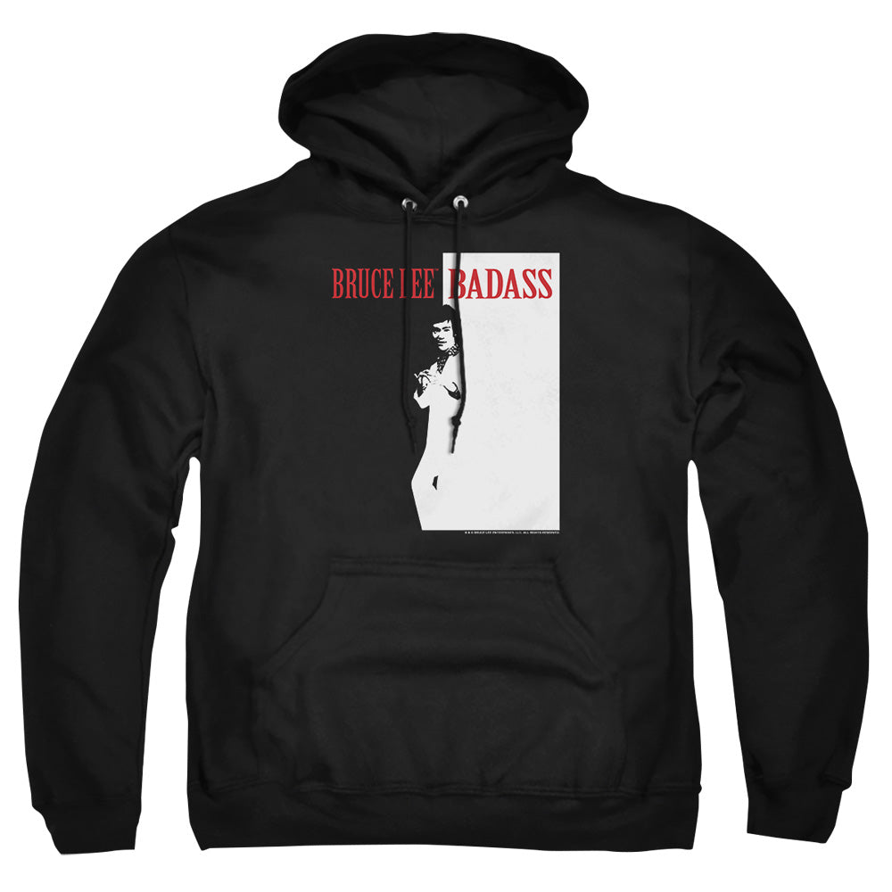 Bruce Lee - Badass - Adult Pull-over Hoodie - Black