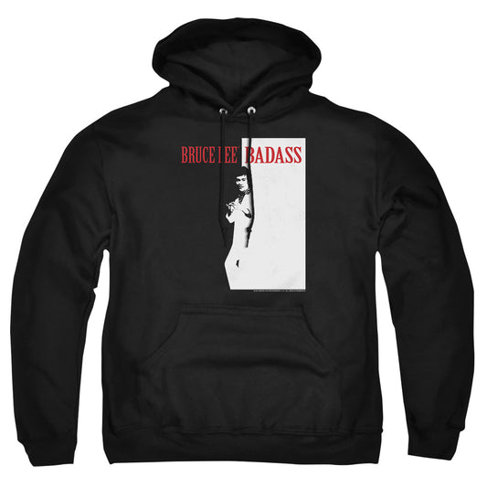 Bruce Lee - Badass - Adult Pull-over Hoodie - Black