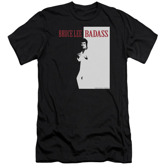Bruce Lee - Badass-premuim Canvas Adult Slim Fit 30/1 - Black