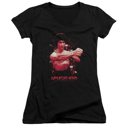 Bruce Lee - The Shattering Fist - Junior V-neck - Black