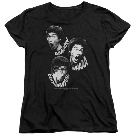 Bruce Lee - Sounds Of The Dragon - Short Sleeve Womens Tee - Black T-shirt