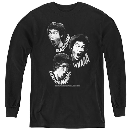Bruce Lee - Sounds Of The Dragon - Youth Long Sleeve Tee - Black
