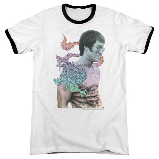 Bruce Lee A Little Bruce - Adult Ringer - White/black