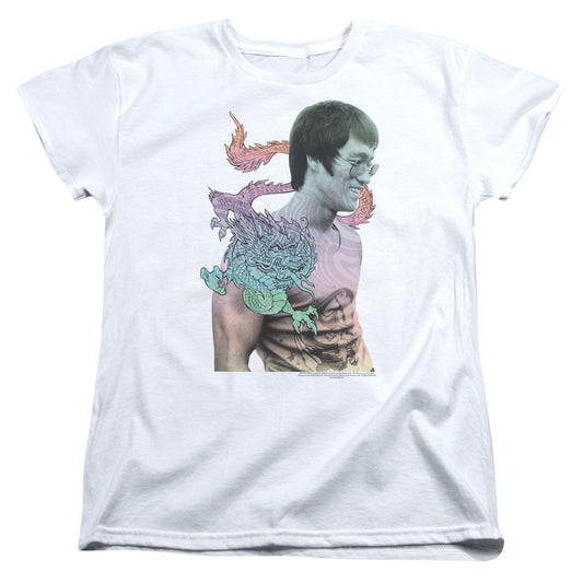 Bruce Lee - A Little Bruce - Short Sleeve Womens Tee - White T-shirt