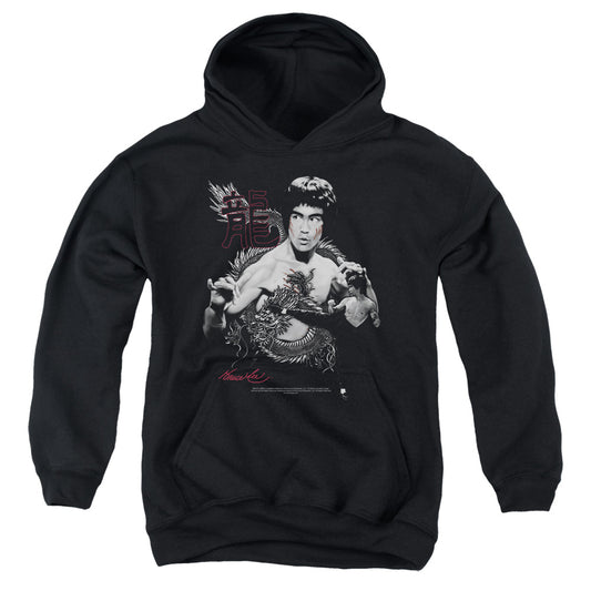Bruce Lee - The Dragon - Youth Pull-over Hoodie - Black