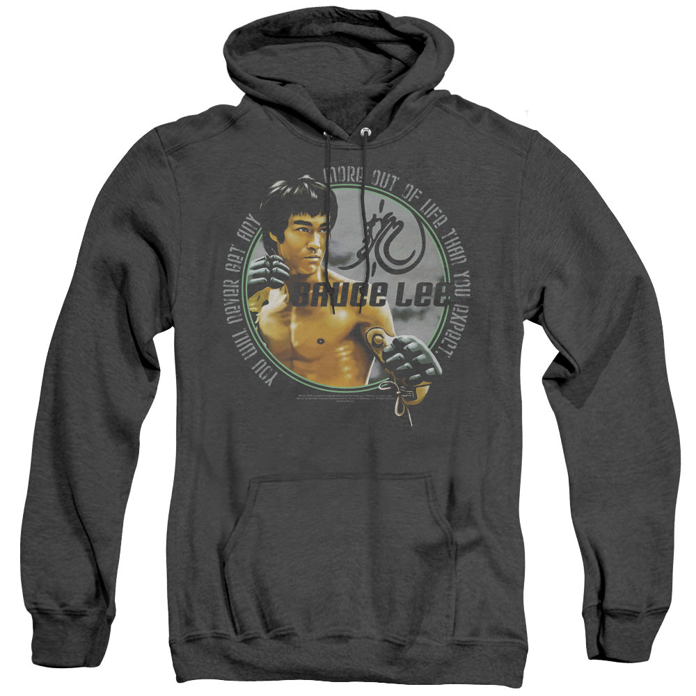 Bruce Lee - Expectations - Adult Heather Hoodie - Black