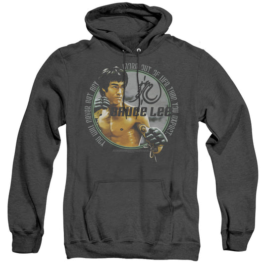 Bruce Lee - Expectations - Adult Heather Hoodie - Black