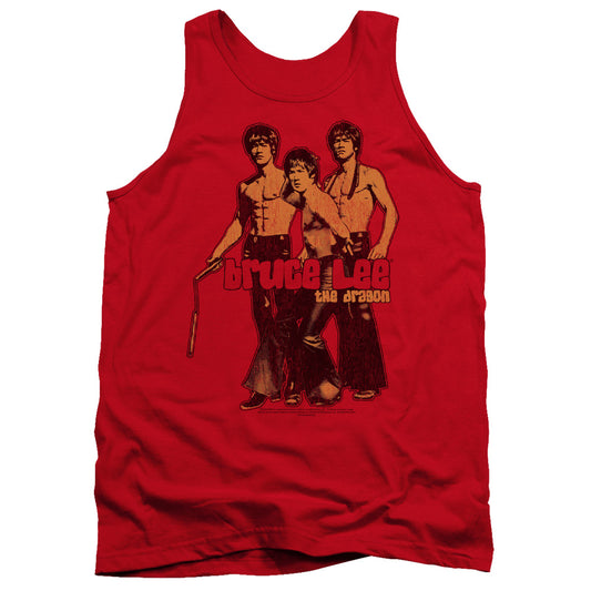Bruce Lee - Nunchucks - Adult Tank - Red
