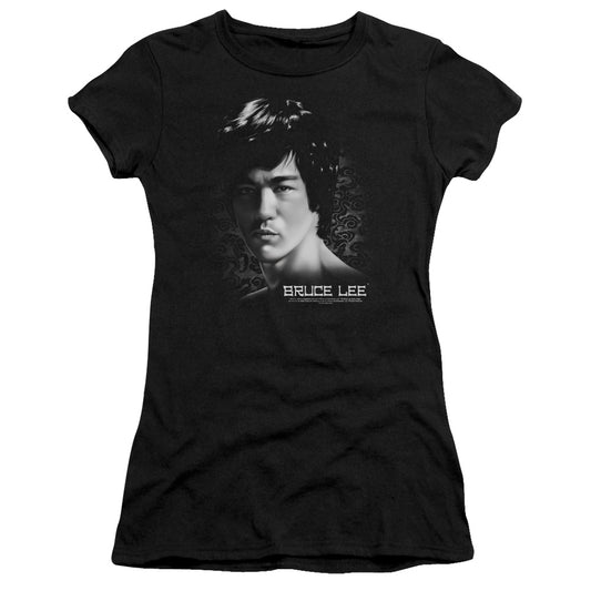 Bruce Lee - In Your Face - Short Sleeve Junior Sheer - Black T-shirt
