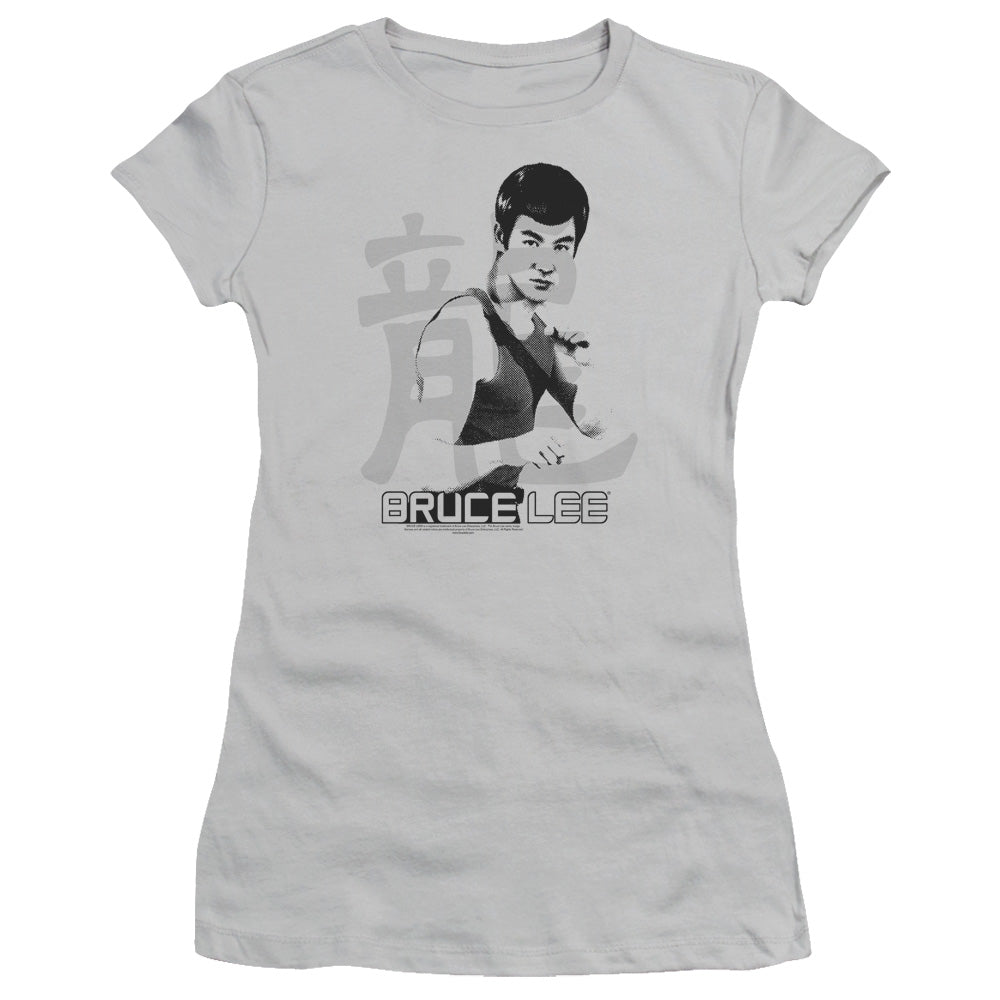 Bruce Lee - Punch - Short Sleeve Junior Sheer - Silver T-shirt