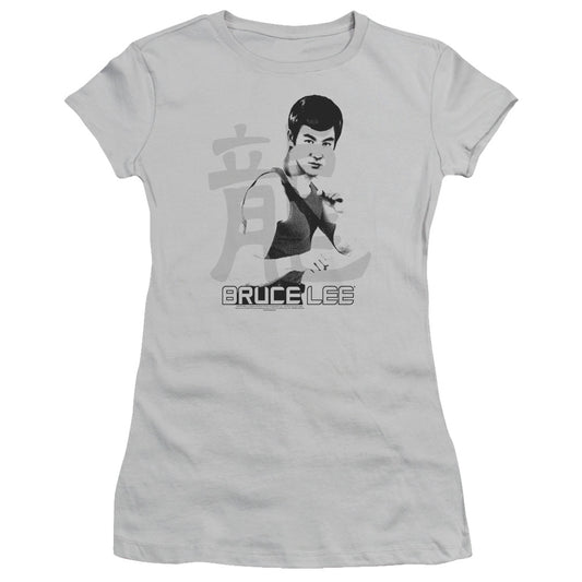 Bruce Lee - Punch - Short Sleeve Junior Sheer - Silver T-shirt