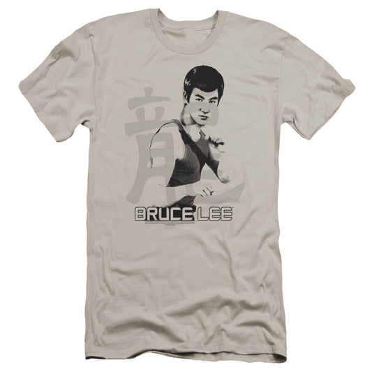 Bruce Lee - Punch-premuim Canvas Adult Slim Fit 30/1 - Silver