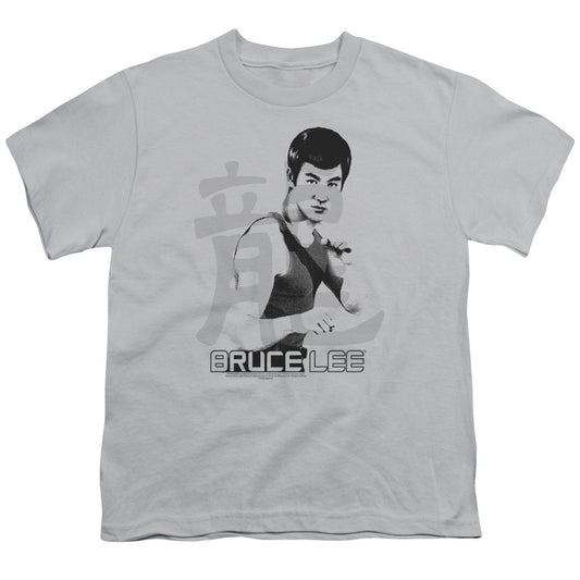 Bruce Lee - Punch - Short Sleeve Youth 18/1 - Silver T-shirt