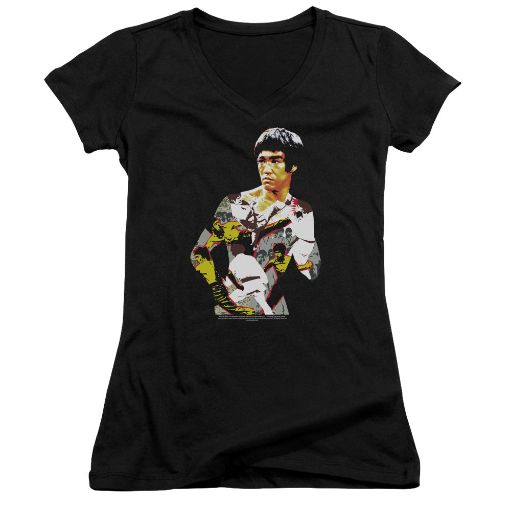Bruce Lee - Body Of Action - Junior V-neck - Black