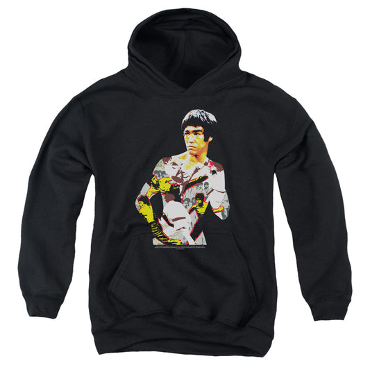 Bruce Lee - Body Of Action - Youth Pull-over Hoodie - Black