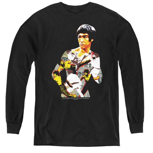 Bruce Lee - Body Of Action - Youth Long Sleeve Tee - Black