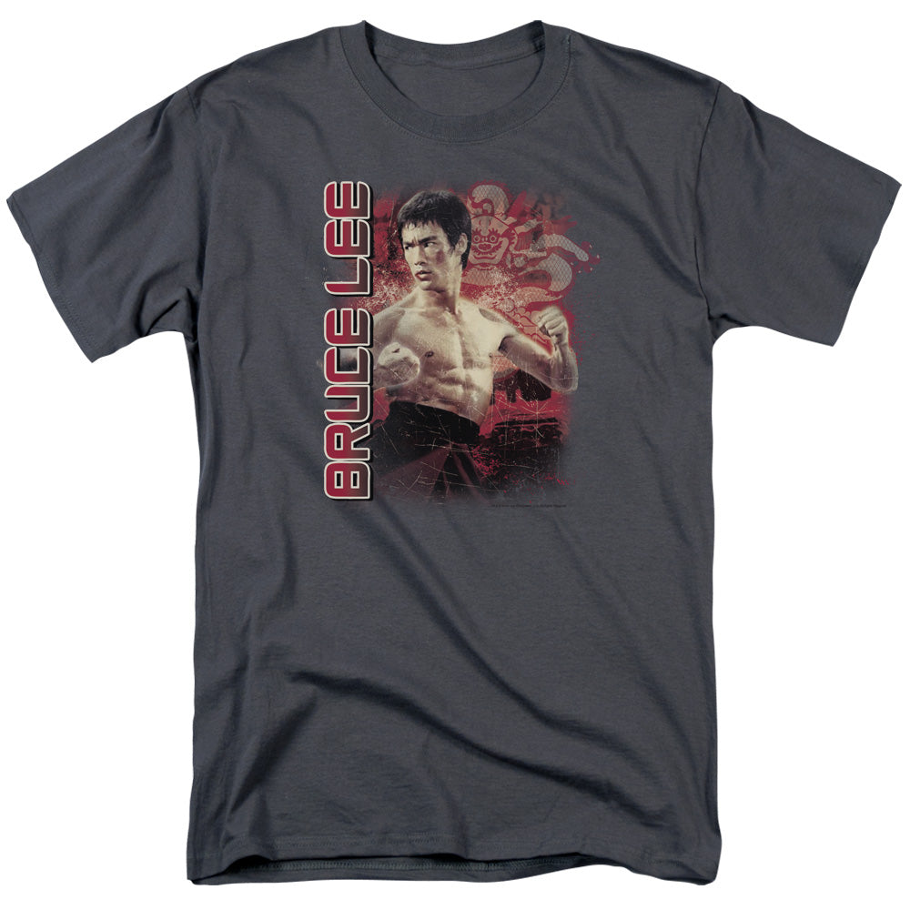 Bruce Lee - Fury - Short Sleeve Adult 18/1 - Charcoal T-shirt