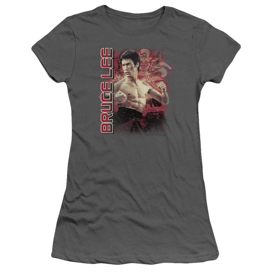 Bruce Lee - Fury - Short Sleeve Junior Sheer - Charcoal T-shirt