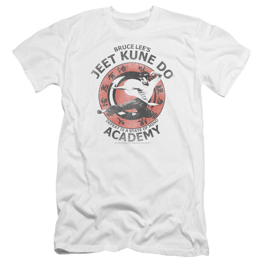 Bruce Lee - Jeet Kune-premuim Canvas Adult Slim Fit 30/1 - White