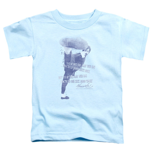 Bruce Lee - 10,000 Kicks - Short Sleeve Toddler Tee - Light Blue T-shirt