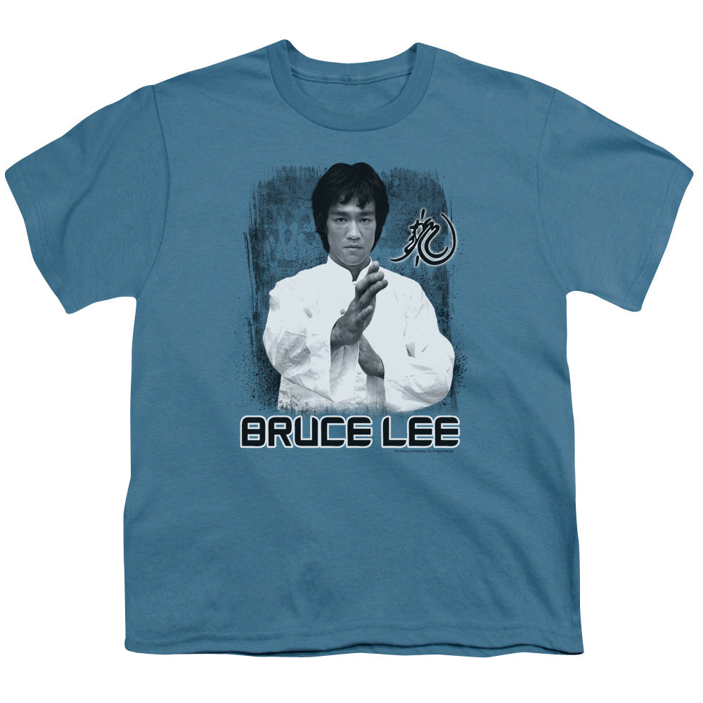 Bruce Lee - Concentrate - Short Sleeve Youth 18/1 - Slate T-shirt