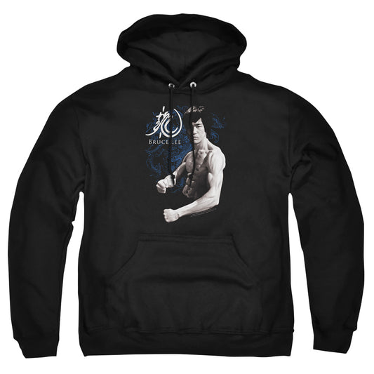 Bruce Lee - Dragon Stance - Adult Pull-over Hoodie - Black