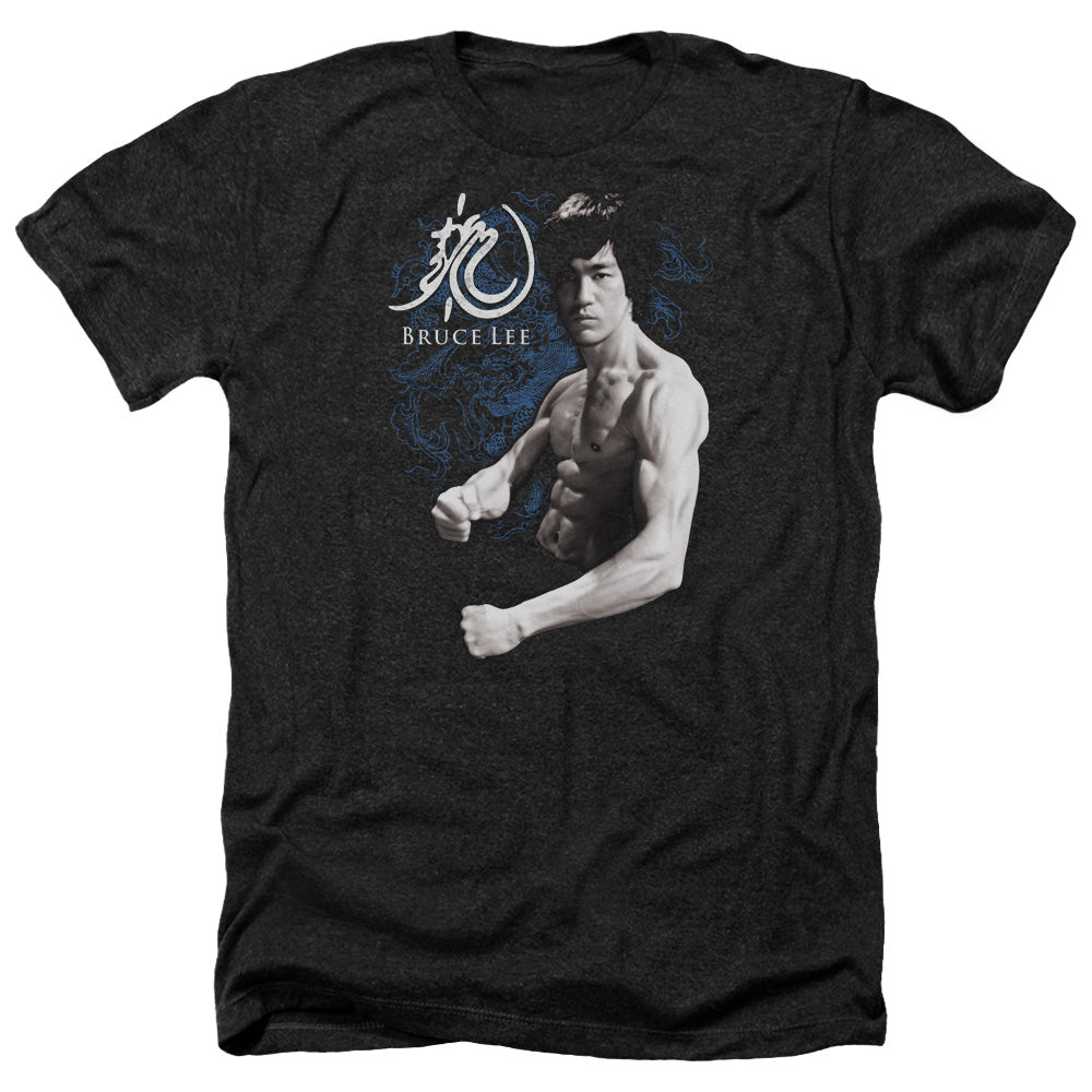 Bruce Lee - Dragon Stance - Adult Heather-black