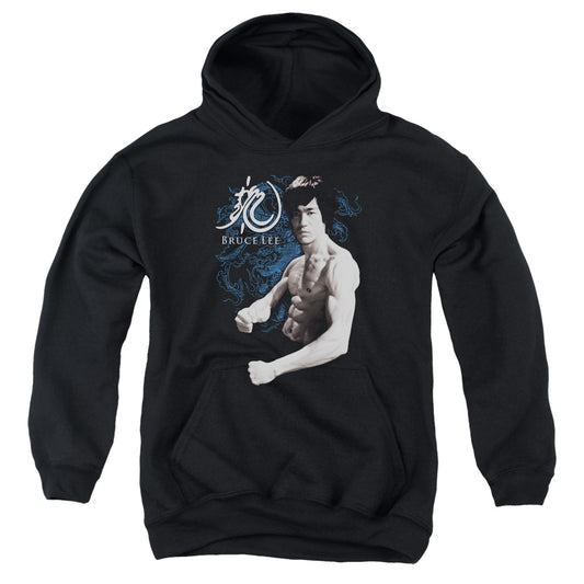 Bruce Lee - Dragon Stance - Youth Pull-over Hoodie - Black