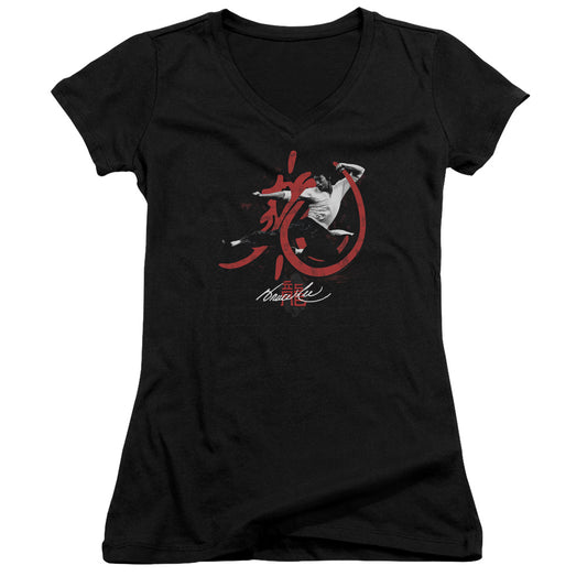 Bruce Lee - High Flying - Junior V-neck - Black