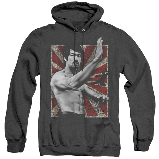 Bruce Lee - Concentrate - Adult Heather Hoodie - Black