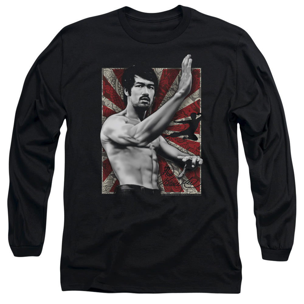 Bruce Lee - Concentrate - Long Sleeve Adult 18/1 - Black T-shirt