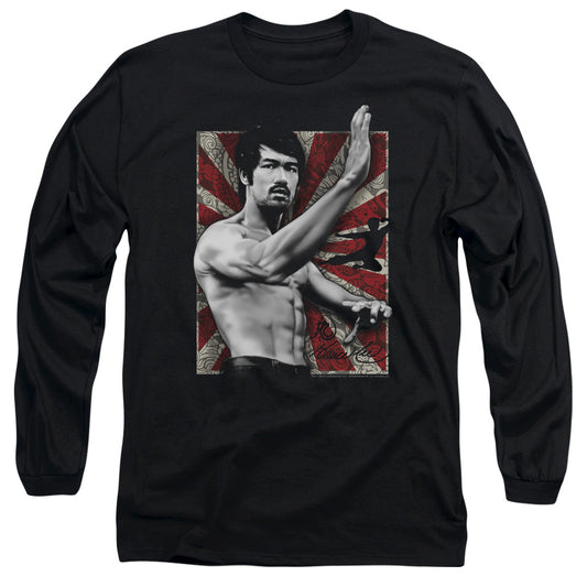 Bruce Lee - Concentrate - Long Sleeve Adult 18/1 - Black T-shirt