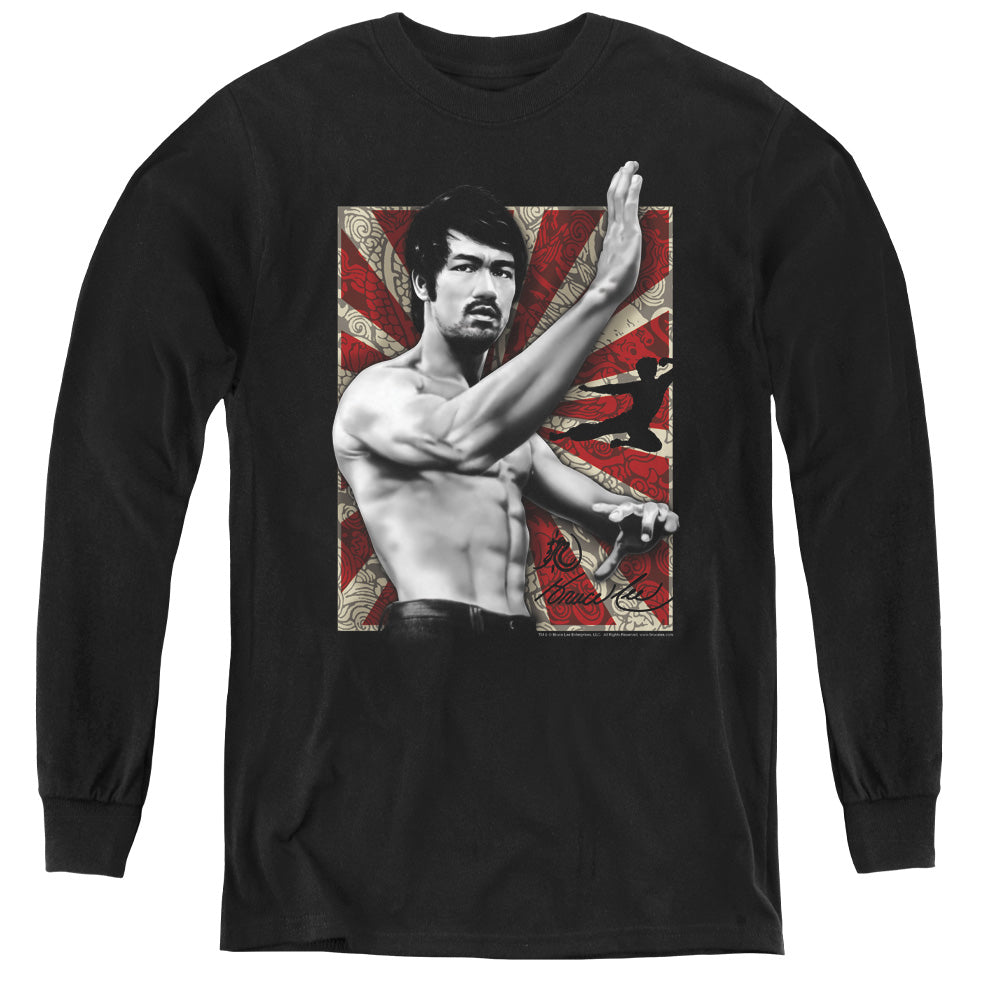 Bruce Lee - Concentrate - Youth Long Sleeve Tee - Black