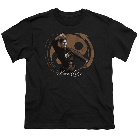 Bruce Lee - Jeet Kun Do Pose - Short Sleeve Youth 18/1 - Black T-shirt