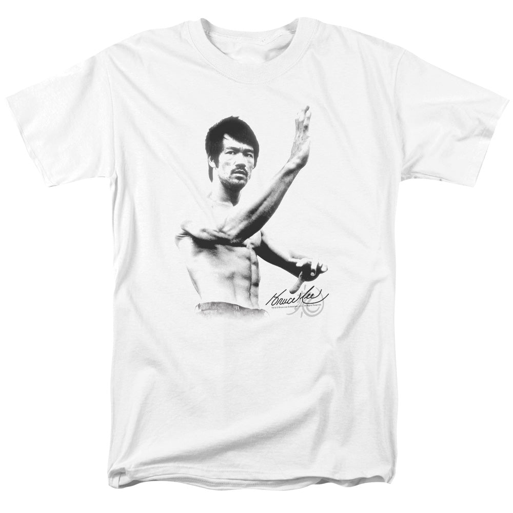Bruce Lee - Serenity - Short Sleeve Adult 18/1 - White T-shirt