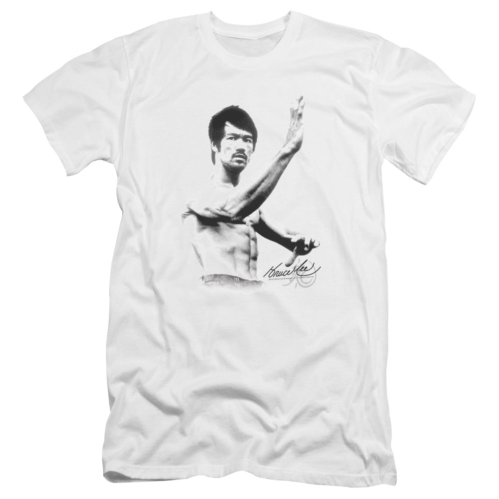 Bruce Lee - Serenity-premuim Canvas Adult Slim Fit 30/1 - White