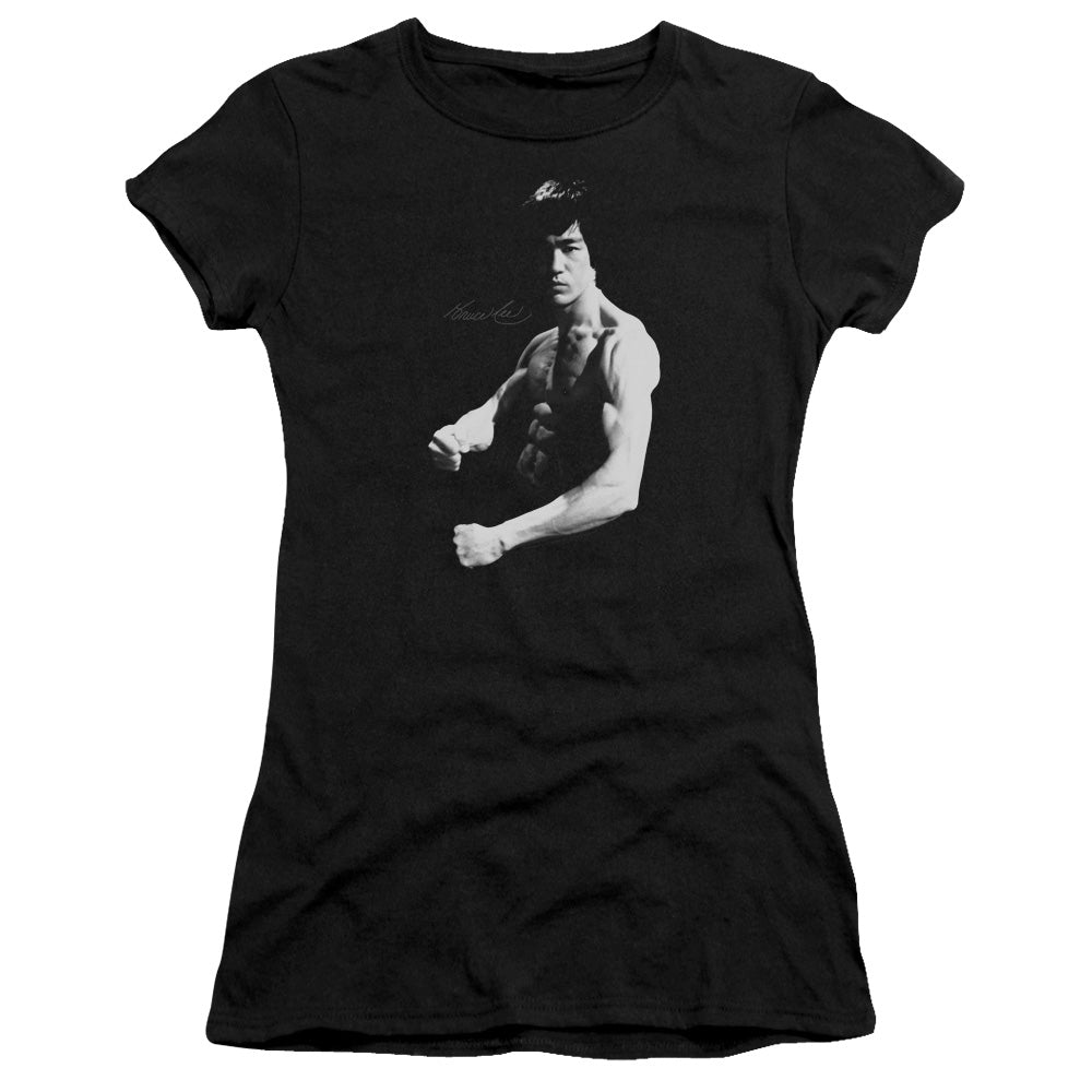 Bruce Lee - Stance - Short Sleeve Junior Sheer - Black T-shirt