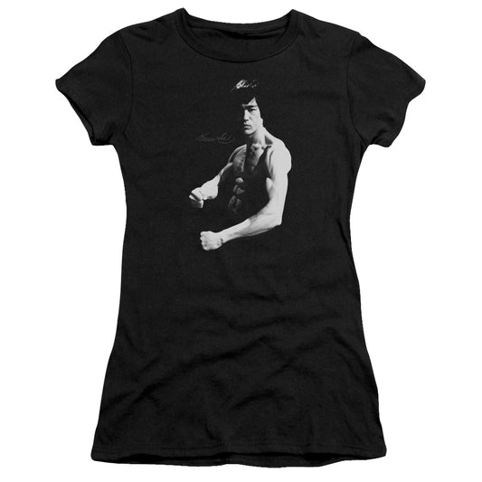 Bruce Lee - Stance - Short Sleeve Junior Sheer - Black T-shirt