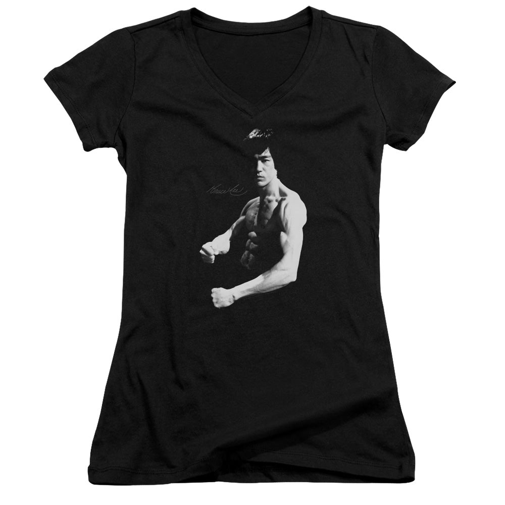Bruce Lee - Stance - Junior V-neck - Black