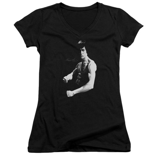 Bruce Lee - Stance - Junior V-neck - Black