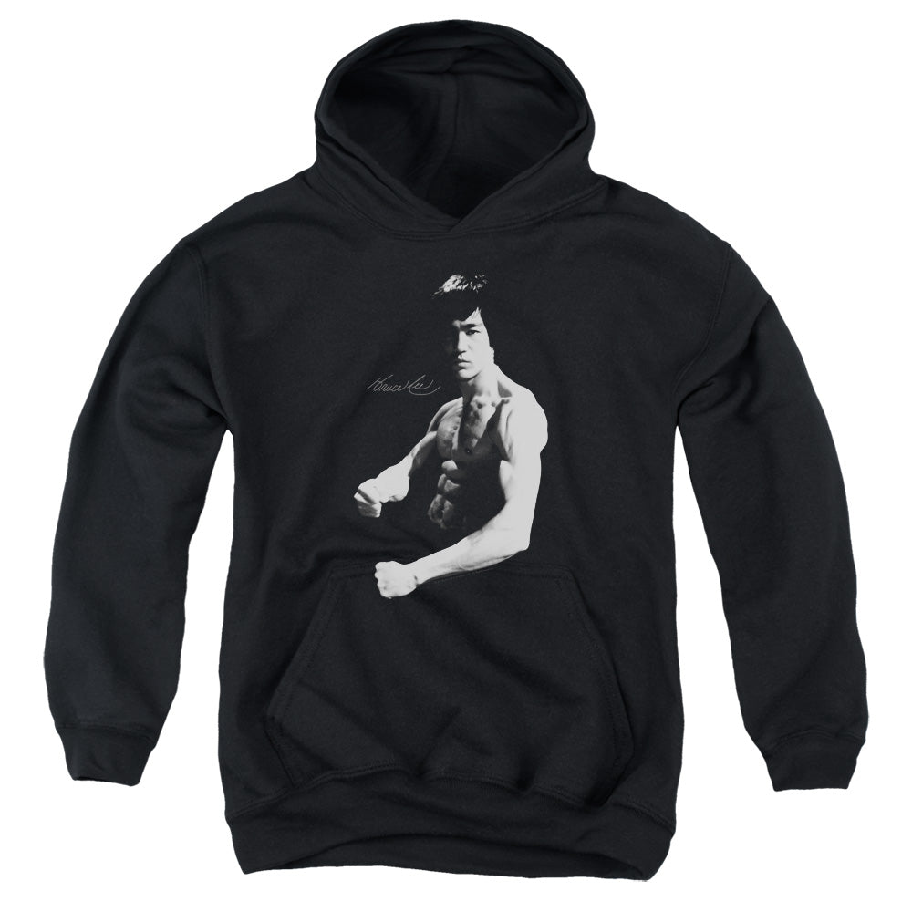 Bruce Lee - Stance - Youth Pull-over Hoodie - Black