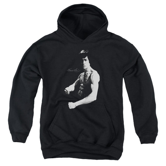Bruce Lee - Stance - Youth Pull-over Hoodie - Black